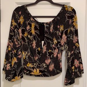 Free People Last Time Print Top